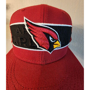 Arizona Cardinals snapback trucker hat NFL Red And Black Football